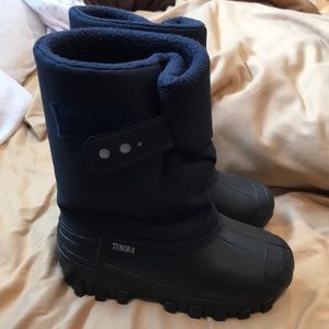 Tundra Kids Navy Blue Snow Boots